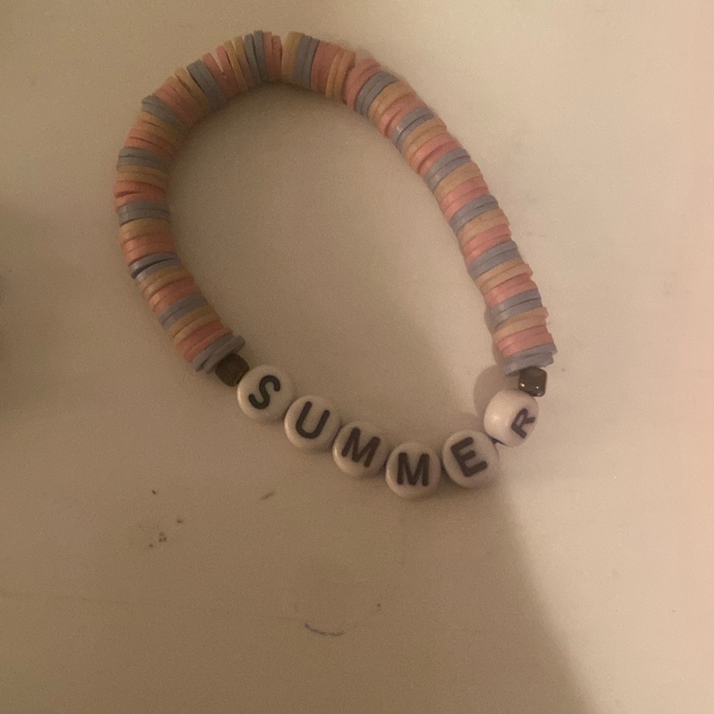 Clay bead bracelet.. SUMMER